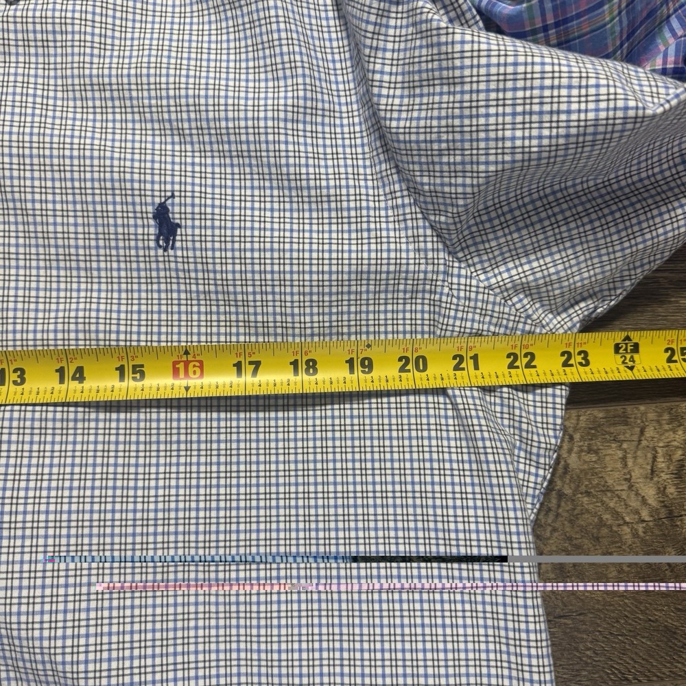 Ralph Lauren Lot 3 Long Sleeve‎ Men's Lg Lightweight Button Down Shirts Pony - Picture 11 of 16